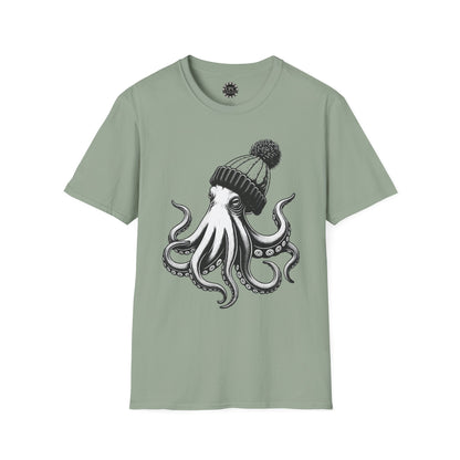 Pacific Works Collection - Hipster Octopus Graphic T-Shirt — CaliPride Clothing