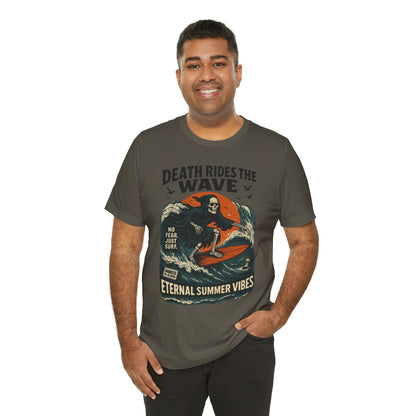 Urban Underground Collection - Death Rides the Wave Graphic T-Shirt - CaliPride Clothing