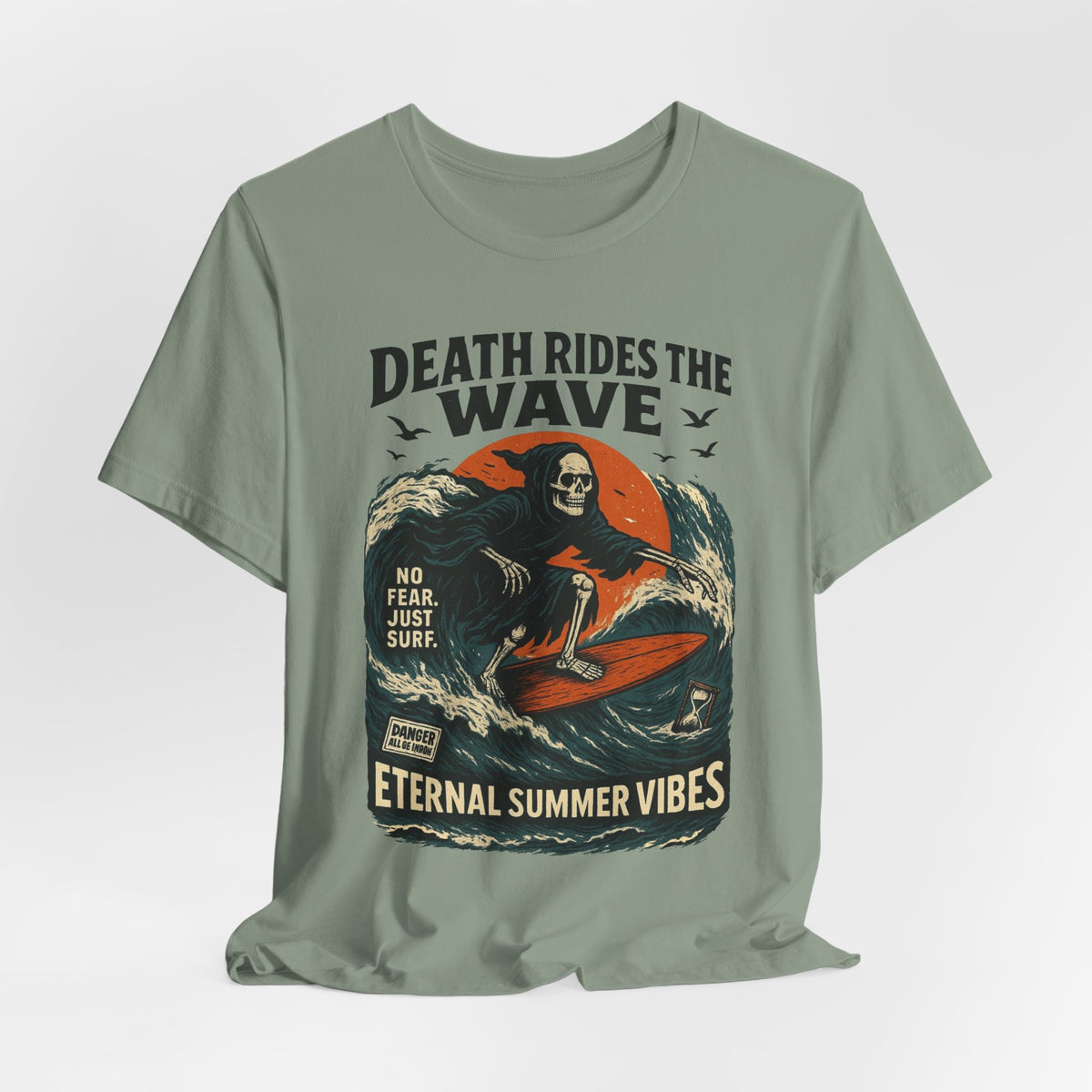 Urban Underground Collection - Death Rides the Wave Graphic T-Shirt - CaliPride Clothing