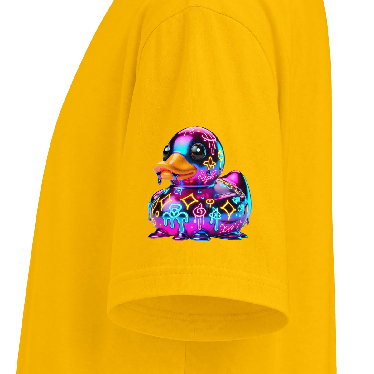Urban Underground Collection - Neon Drip, Rub'a Ducky, Graphic 4-way T Shirt - CaliPride Clothing