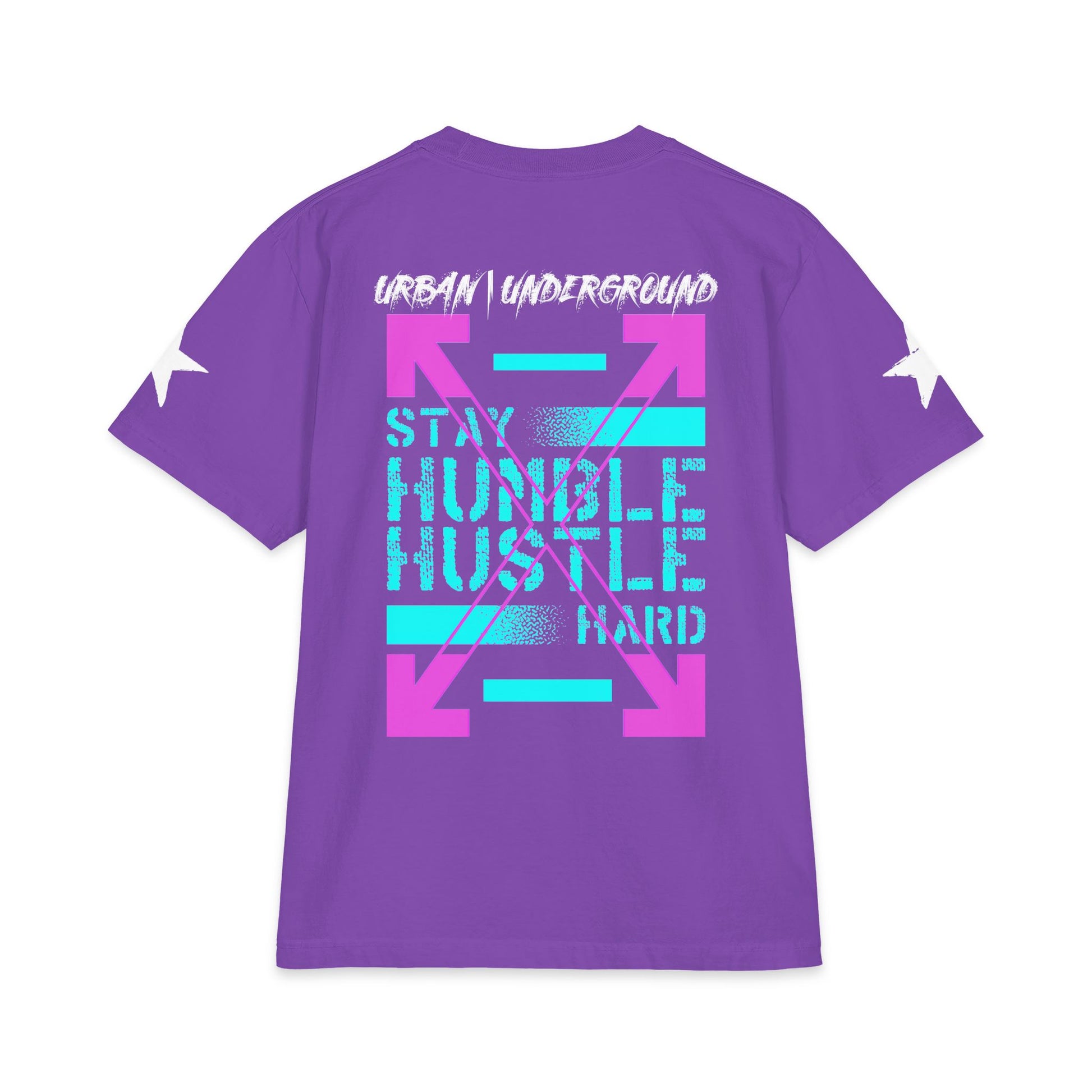 Urban Underground Collection - 'Stay Humble, Hustle Hard' double sided Rockstar Graphic T Shirt — CaliPride Clothing