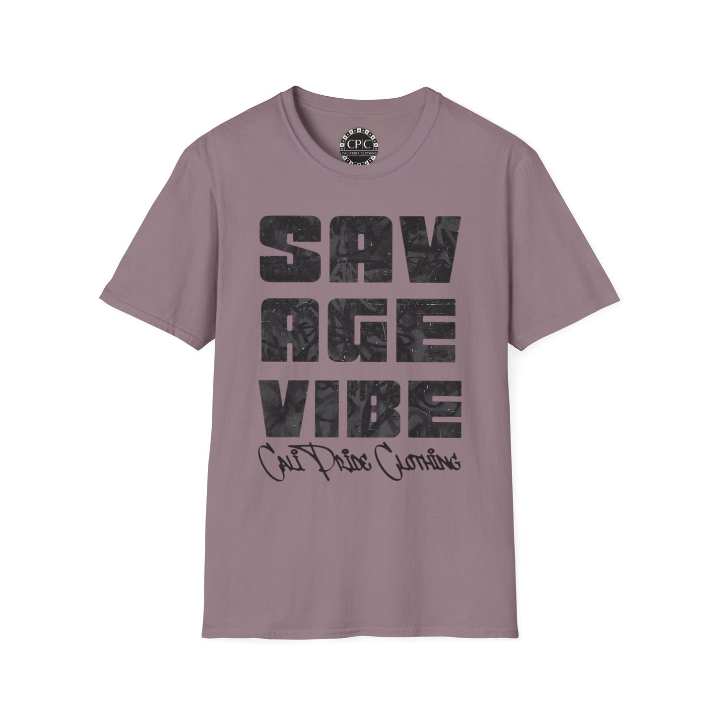 "Savage Vibe Graffiti Block" Series, Black & Grey logo — CaliPride Clothing