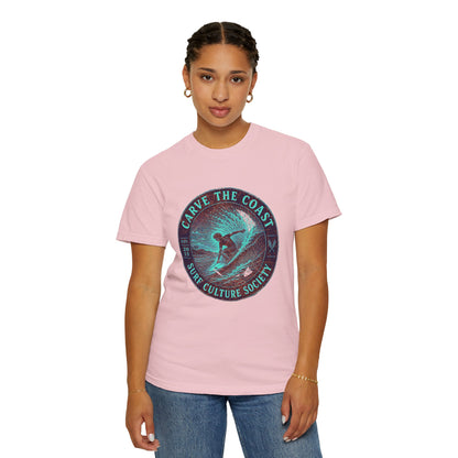 Surf & Beach Collection - Ocean Vibes Series, Carve the Coast, T-Shirt - CaliPride Clothing