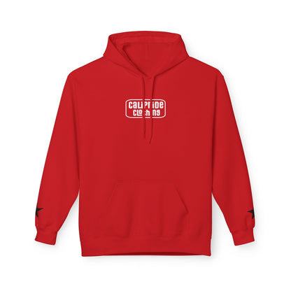 Surf & Beach Collection - CA State Bear Graphic Hoodie, White logo - CaliPride Clothing