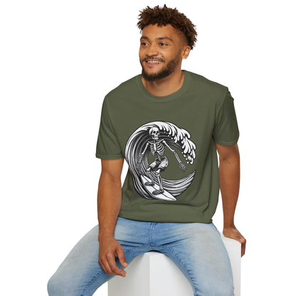 Surf & Beach Collection - Solo Swellen, Vintage Skeleton Graphic T-Shirt — CaliPride Clothing