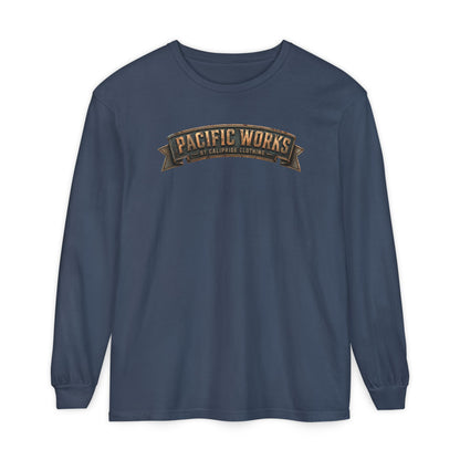 Pacific Works Collection - Signature Logo Long Sleeve T-Shirt - CaliPride Clothing