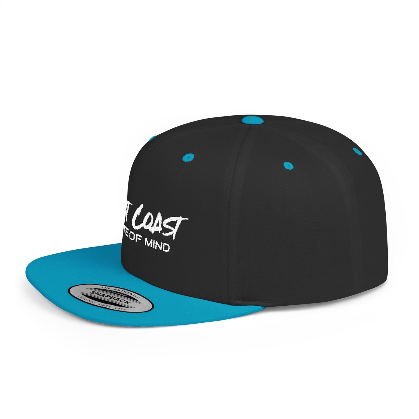 Urban Underground Collection - West Coast State Of Mind, Flat Bill Snapback Hat, Embroidered - CaliPride Clothing