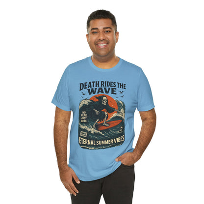 Urban Underground Collection - Death Rides the Wave Graphic T-Shirt - CaliPride Clothing