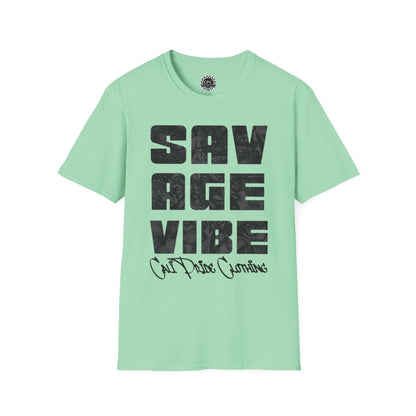 Savage Vibe Graffiti Block, Monochrome gray - CaliPride Clothing