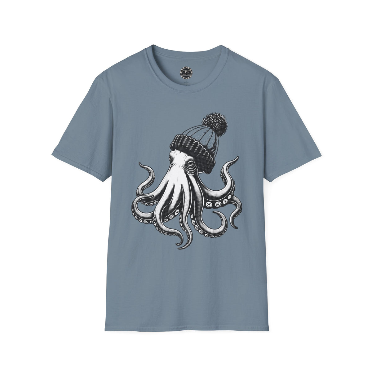 Pacific Works Collection - Hipster Octopus Graphic T-Shirt — CaliPride Clothing