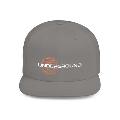 Urban Underground Collection - Hat | Flat Bill Snapback, "Underground", Embroidered - CaliPride Clothing