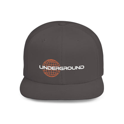Urban Underground Collection - Hat | Flat Bill Snapback, "Underground", Embroidered - CaliPride Clothing